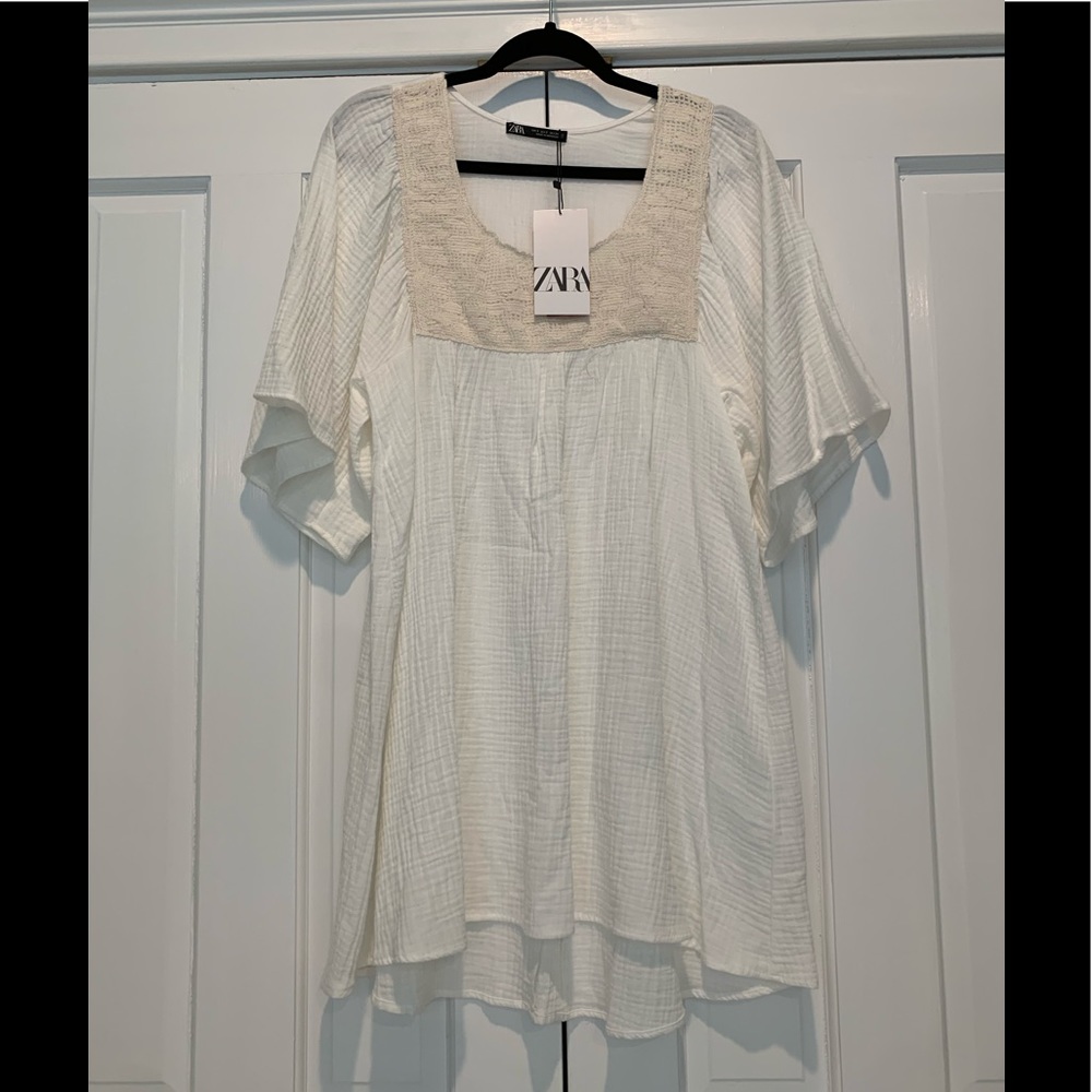 ZARA Cotton Dress Tunic Coverup